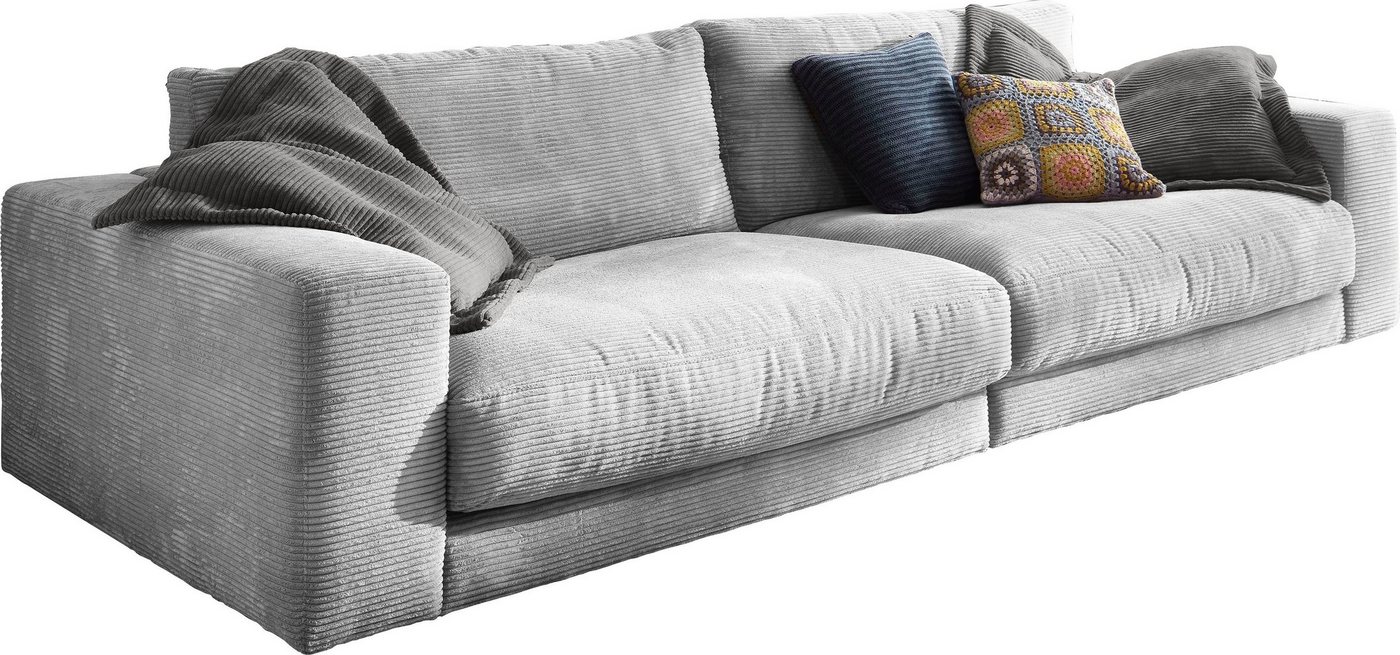 3C Candy Big-Sofa Enisa, legere Polsterung B/T/H: 290/127/85 cm, Zeitloses und stylisches Loungemöbel, in Fein- und Breitcord von 3C Candy