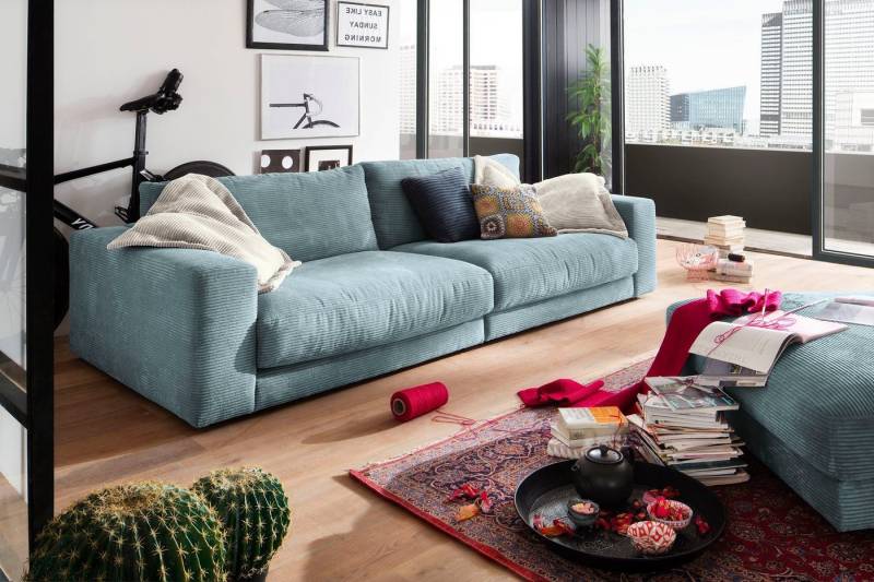 3C Candy Big-Sofa Enisa, legere Polsterung B/T/H: 290/127/85 cm, Zeitloses und stylisches Loungemöbel, in Fein- und Breitcord von 3C Candy