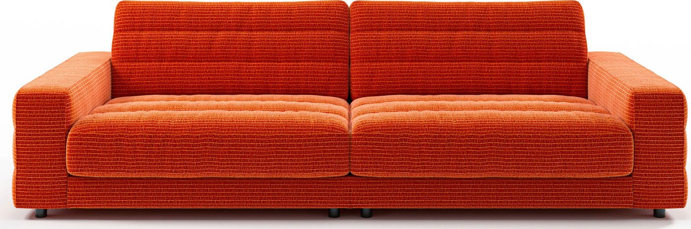 3C Candy Big-Sofa Stripes, Lose Rückenkissen, mit feiner Quersteppung von 3C Candy