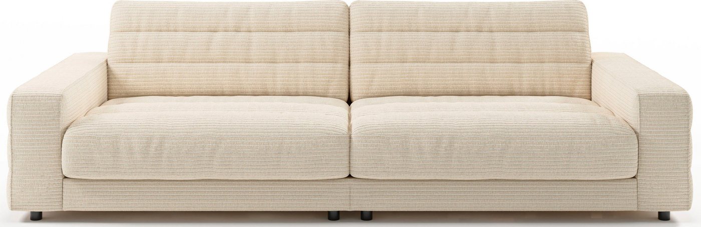 3C Candy Big-Sofa Stripes, Lose Rückenkissen, mit feiner Quersteppung von 3C Candy