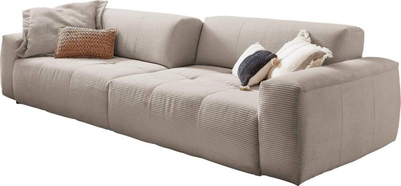 3C Candy Big-Sofa Yoshy Mega Sofa mit Komfortfunktionen, modern und bequem, Zwei Sitztiefen durch verstellbare Rückenlehne, Bezug in Cord von 3C Candy