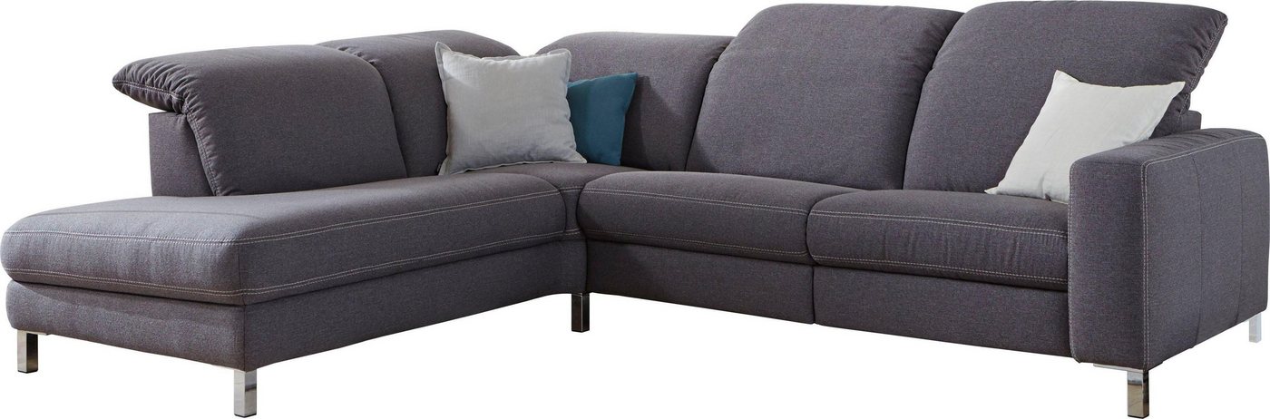 3C Candy Ecksofa L-Form, Polsterecke, wahlweise mit Relaxfunktion von 3C Candy