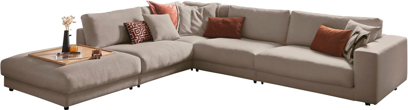 3C Candy Ecksofa Enisa II L-Form, incl. 3 Flatterkissen, wahlweise mit Flecken-Schutz-Bezug Easy care von 3C Candy