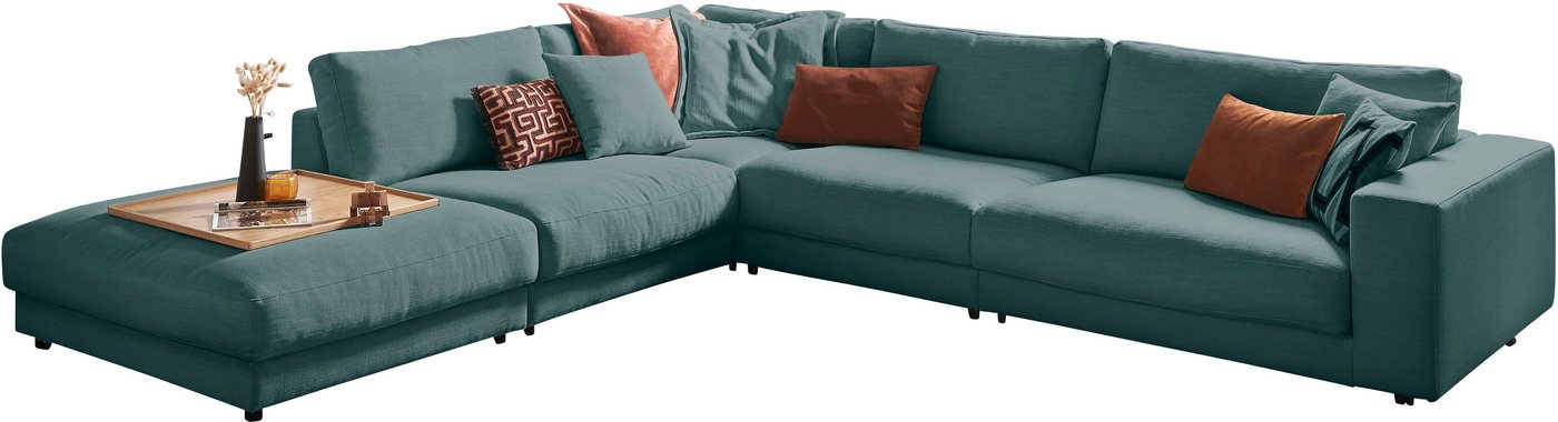 3C Candy Ecksofa Enisa II L-Form, incl. 3 Flatterkissen, wahlweise mit Flecken-Schutz-Bezug Easy care von 3C Candy