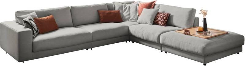 3C Candy Ecksofa Enisa II, bequem und komfortabel, großes Familiensofa, L-Form, incl. 3 Flatterkissen, wahlweise mit Flecken-Schutz-Bezug Easy care von 3C Candy