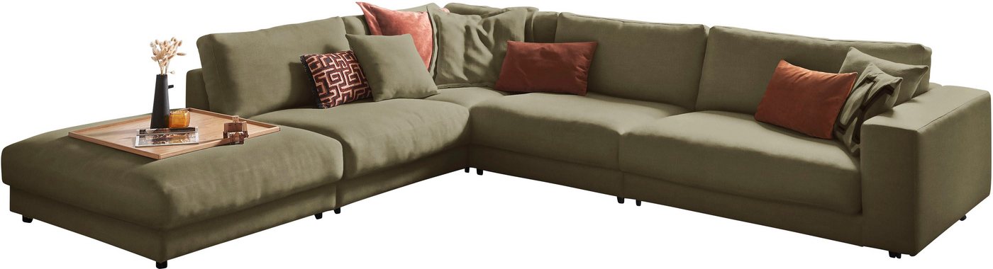 3C Candy Ecksofa Enisa II, incl. 3 Flatterkissen, wahlweise mit Flecken-Schutz-Bezug Easy care von 3C Candy