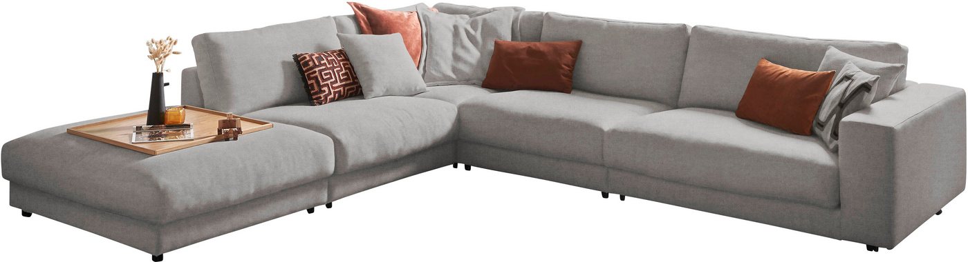 3C Candy Ecksofa Enisa II L-Form, incl. 3 Flatterkissen, wahlweise mit Flecken-Schutz-Bezug Easy care von 3C Candy