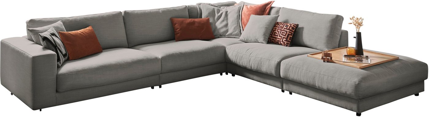 3C Candy Ecksofa Enisa II L-Form, incl. 3 Flatterkissen, wahlweise mit Flecken-Schutz-Bezug Easy care von 3C Candy