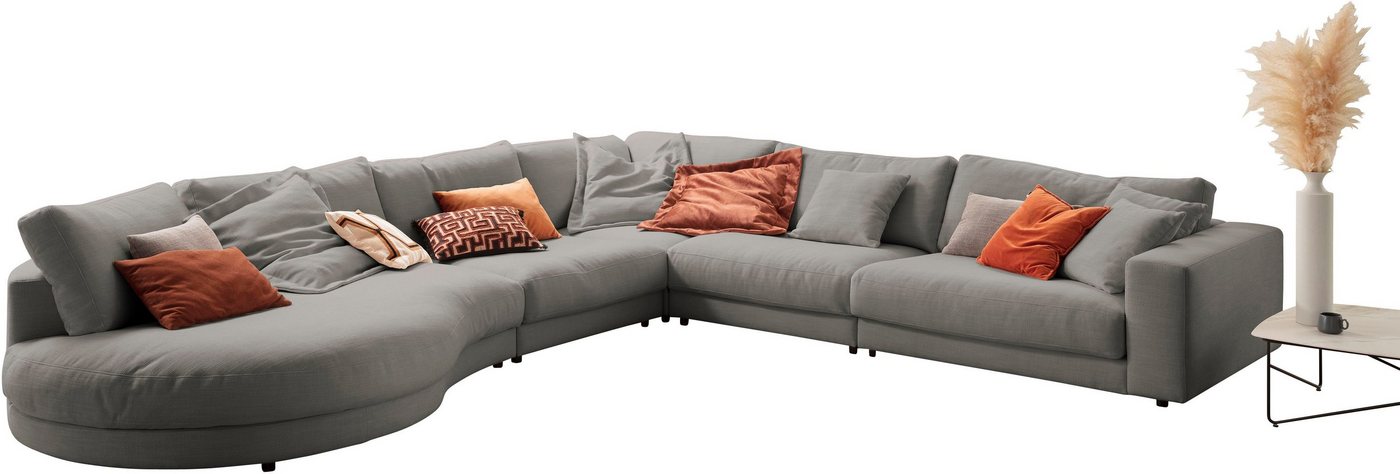 3C Candy Ecksofa Enisa II L-Form, incl. 3 Flatterkissen, wahlweise mit Flecken-Schutz-Bezug Easy care von 3C Candy