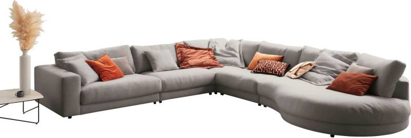 3C Candy Ecksofa Enisa II, bequem und komfortabel, Mega Familiensofa, L-Form, incl. 3 Flatterkissen, wahlweise mit Flecken-Schutz-Bezug Easy care von 3C Candy