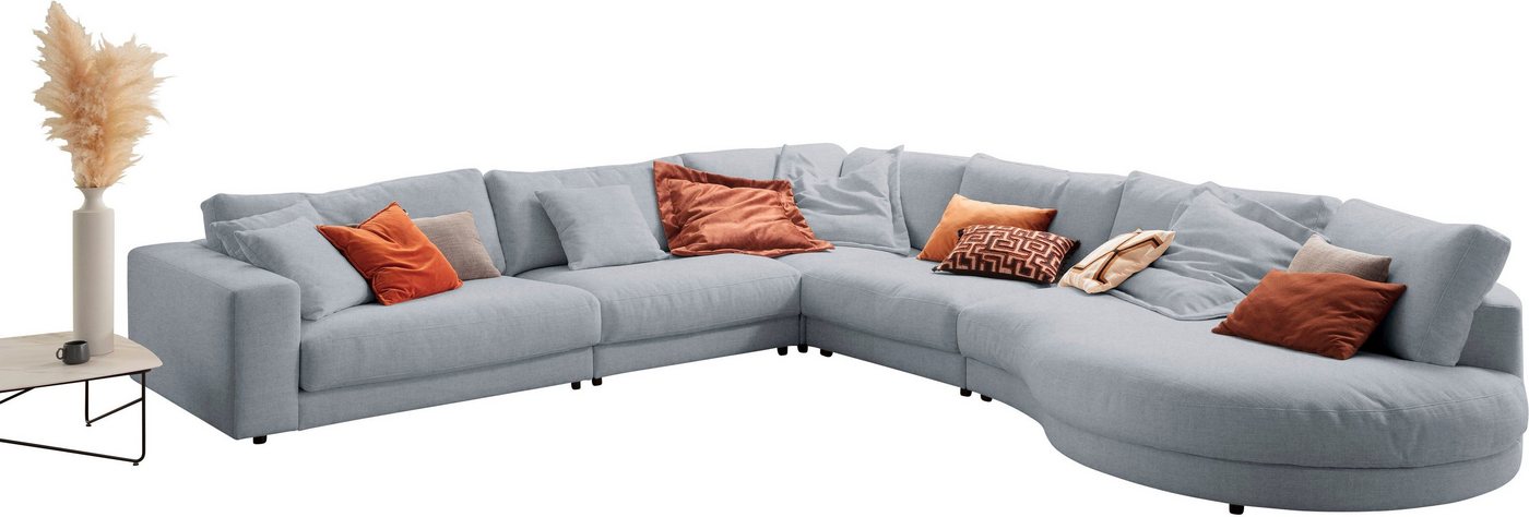 3C Candy Ecksofa Enisa II L-Form, incl. 3 Flatterkissen, wahlweise mit Flecken-Schutz-Bezug Easy care von 3C Candy