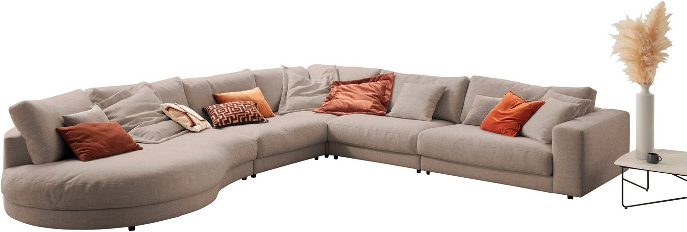 3C Candy Ecksofa Enisa II L-Form, incl. 3 Flatterkissen, wahlweise mit Flecken-Schutz-Bezug Easy care von 3C Candy