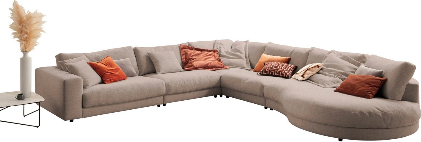 3C Candy Ecksofa Enisa II L-Form, incl. 3 Flatterkissen, wahlweise mit Flecken-Schutz-Bezug Easy care von 3C Candy