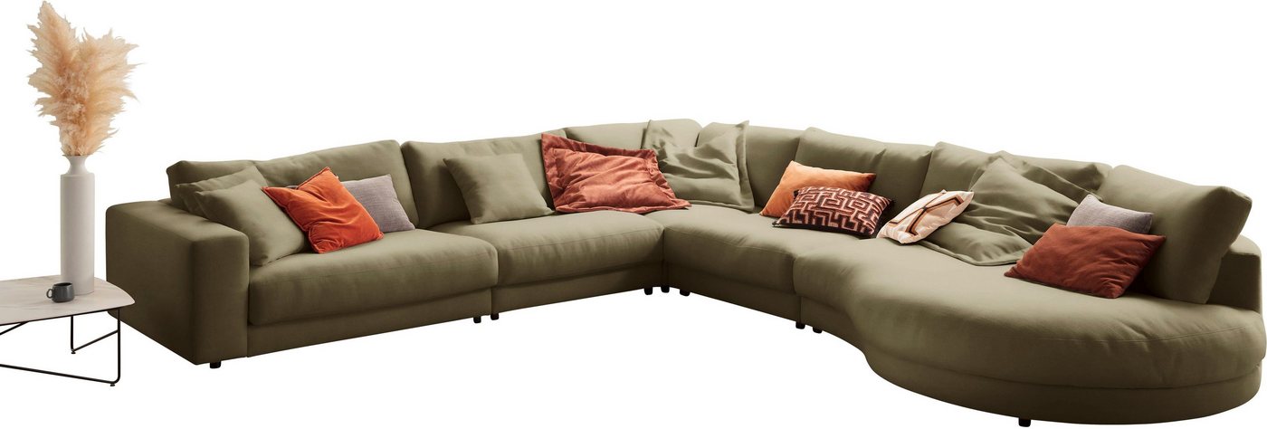 3C Candy Ecksofa Enisa II L-Form, incl. 3 Flatterkissen, wahlweise mit Flecken-Schutz-Bezug Easy care von 3C Candy