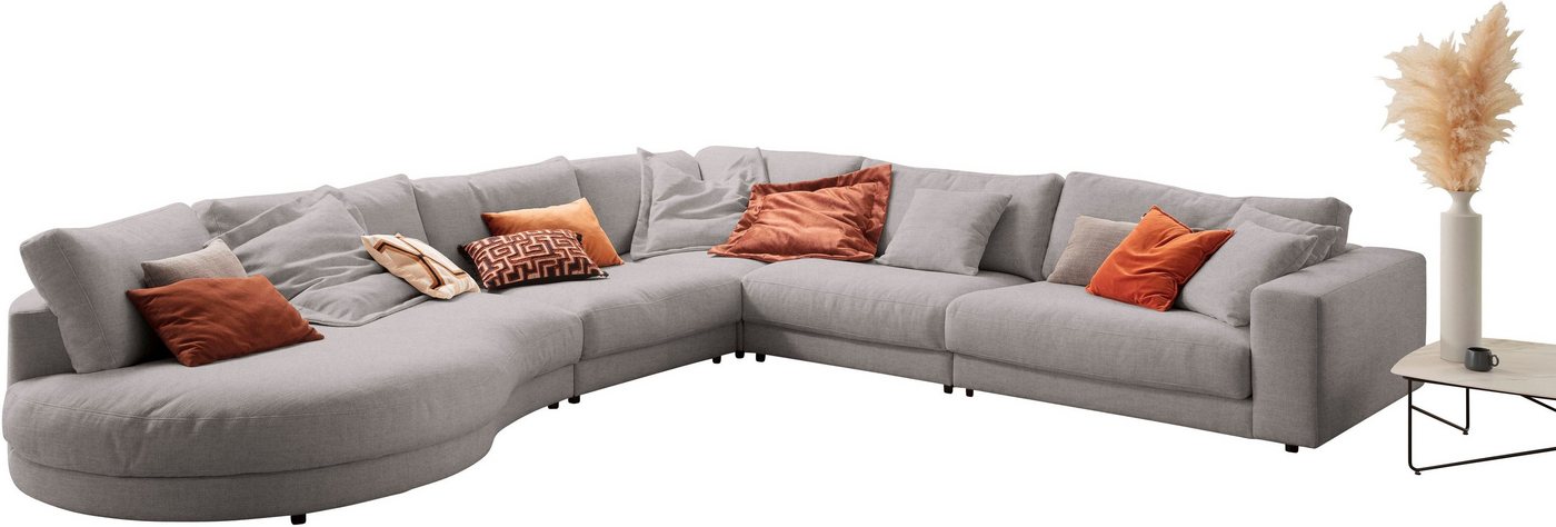 3C Candy Ecksofa Enisa II L-Form, incl. 3 Flatterkissen, wahlweise mit Flecken-Schutz-Bezug Easy care von 3C Candy