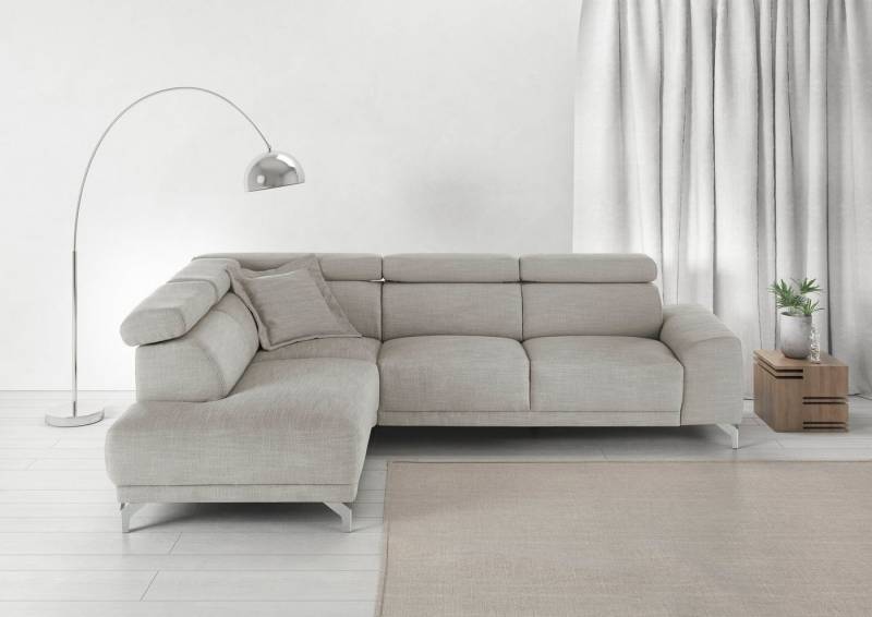 3C Candy Ecksofa Greve Sofa immer mit manuelle Kopfteilverstellungen, modern, elegant, wahlweise motorischer Sitzvorzug, bequem und zeitlos, L-Form 3C Candy Ecksofa Greve Sofa immer mit manuelle Kopfteilverstellungen, modern, elegant, wahlweise motorischer Sitzvorzug, bequem und zeitlos, L-Form von 3C Candy