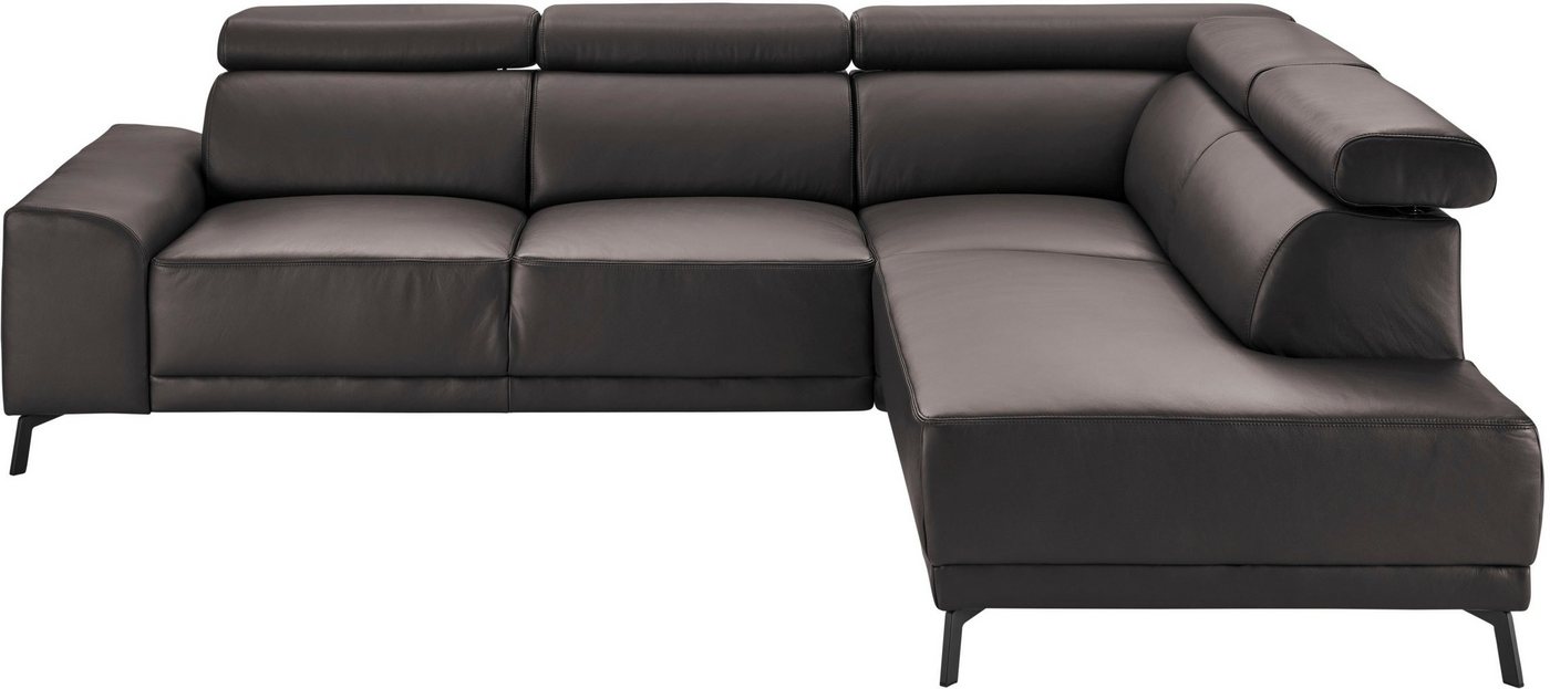 3C Candy Ecksofa Greve B/T/H: 249/209/79 cm L-Form, wahlweise mit motorischem Sitzvorzug, manuelle Kopfteilverstellung von 3C Candy