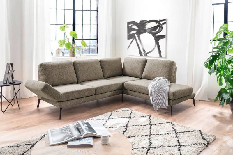 3C Candy Ecksofa Kairo Multifunktion-Sofa, bequem und viele Komfortfunktionen, L-Form, inklusive Drehsitz-, Armlehnen- und Rückenverstellung von 3C Candy