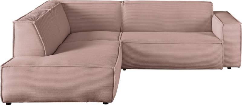 3C Candy Ecksofa Matteo in elegant, kubischer Formensprache, bequem, L-Form, mit auffälliger Kedernaht, Cord-Bezug, Lounge-Charakter, OTTOs Choice von 3C Candy