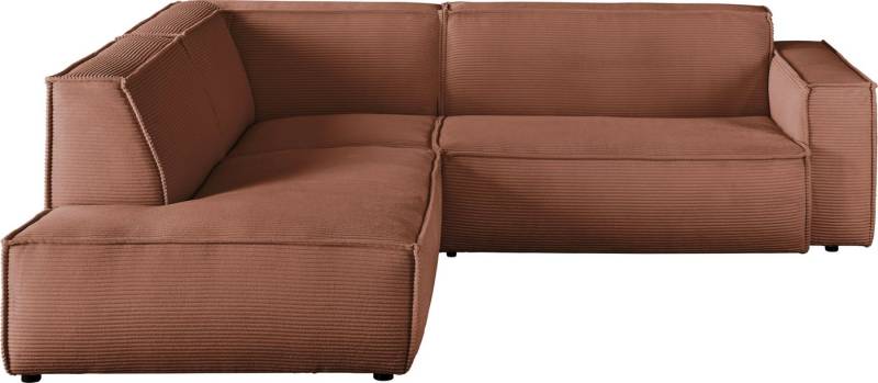 3C Candy Ecksofa Matteo in elegant, kubischer Formensprache, bequem, L-Form, mit auffälliger Kedernaht, Cord-Bezug, Lounge-Charakter, OTTOs Choice von 3C Candy