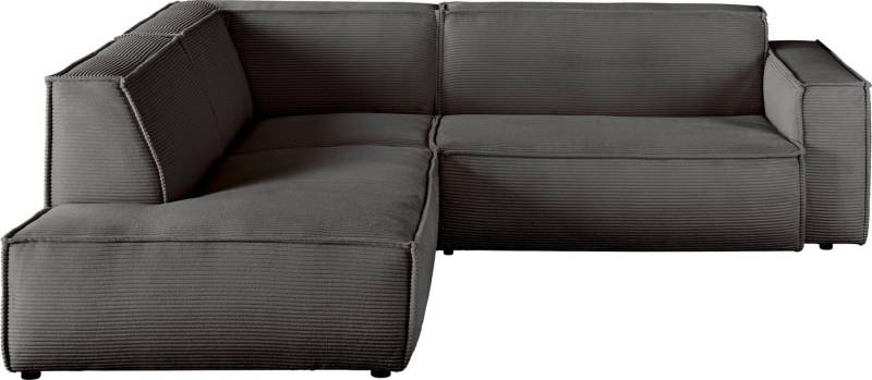 3C Candy Ecksofa Matteo in elegant, kubischer Formensprache, bequem, L-Form, mit auffälliger Kedernaht, Cord-Bezug, Lounge-Charakter, OTTOs Choice von 3C Candy