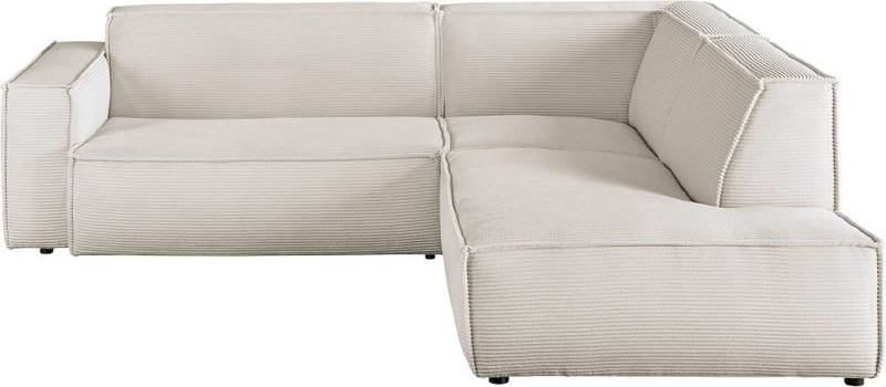 3C Candy Ecksofa Matteo in elegant, kubischer Formensprache, bequem, L-Form, mit auffälliger Kedernaht, Cord-Bezug, Lounge-Charakter, OTTOs Choice von 3C Candy