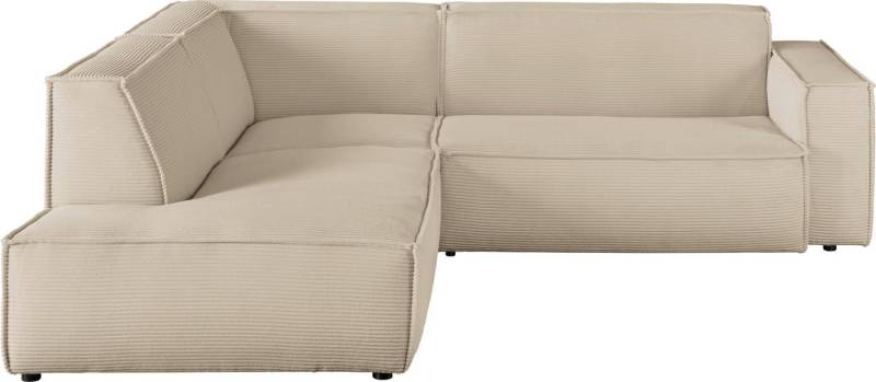 3C Candy Ecksofa Matteo in elegant, kubischer Formensprache, bequem, L-Form, mit auffälliger Kedernaht, Cord-Bezug, Lounge-Charakter, OTTOs Choice von 3C Candy