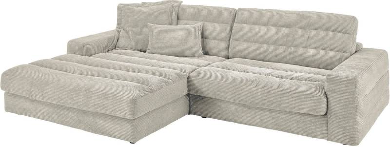 3C Candy Ecksofa Stripes Mega-Sofa, bequem und komfortabel, L-Form, Lose Rückenkissen, mit feiner Quersteppung, Cord-Bezug 3C Candy Ecksofa Stripes Mega-Sofa, bequem und komfortabel, L-Form, Lose Rückenkissen, mit feiner Quersteppung, Cord-Bezug von 3C Candy