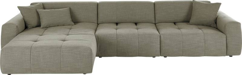 3C Candy Ecksofa Yoshy mit Komfortfunktionen, modern und bequem, L-Form, Zwei verschiedene Sitztiefen durch verstellbare Rückenlehne von 3C Candy