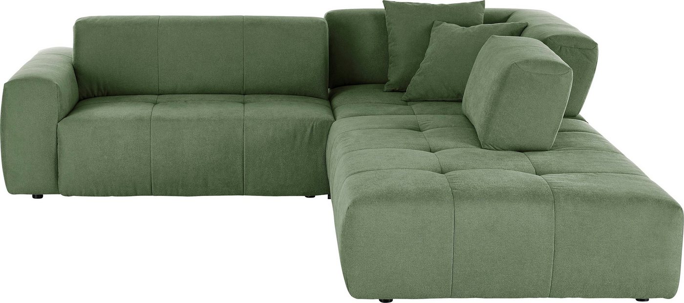 3C Candy Ecksofa Yoshy L-Form, Zwei verschiedene Sitztiefen durch verstellbare Rückenlehne von 3C Candy