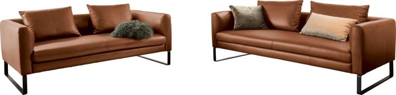 3C Candy Sofa Avola bequem und elegantes Leder-Sofaset, tolle Verarbeitungsdetails, Garnitur: Sofaset bestehend aus 2,5-Sitzer und 3-Sitzer von 3C Candy
