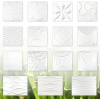 3d Elite Panels - 3D Paneele, 100% Naturprodukt - stabil & dämmend - alle Modelle / Sparpakete: Flora 3D - 50x50cm, 10 Quadratmeter von 3D ELITE PANELS
