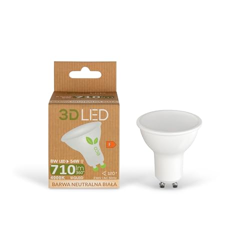 3D LED GU19 GU10 LED-Lampe 8W GU10 710lm Neutralweiß 4000K von 3D LED
