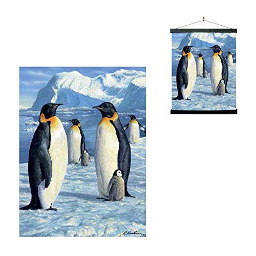 3D LiveLife Linsenförmige Wandkunst Drucke - Antarktis-Majestät von Deluxebase. Ungerahmtes 3D Pinguin Poster. Perfekter Wandfüller. Original kunstwerk lizenziert von bekannt künstler, Robert Hautman von 3D LiveLife