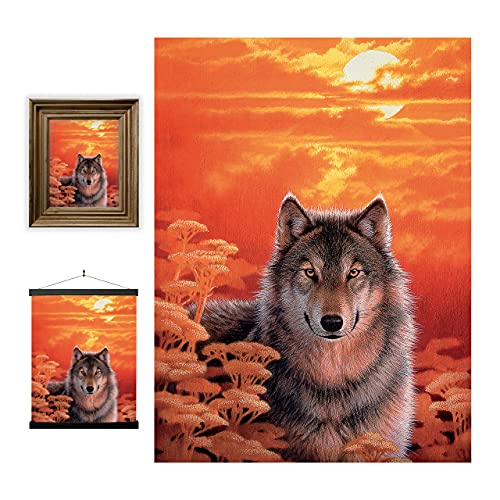 3D LiveLife Linsenförmige Wandkunst Drucke - Blick von Deluxebase. Ungerahmtes 3D Wolf Poster. Perfekter Wandfüller. Original kunstwerk lizenziert von bekannt künstler, Joh Naito von 3D LiveLife