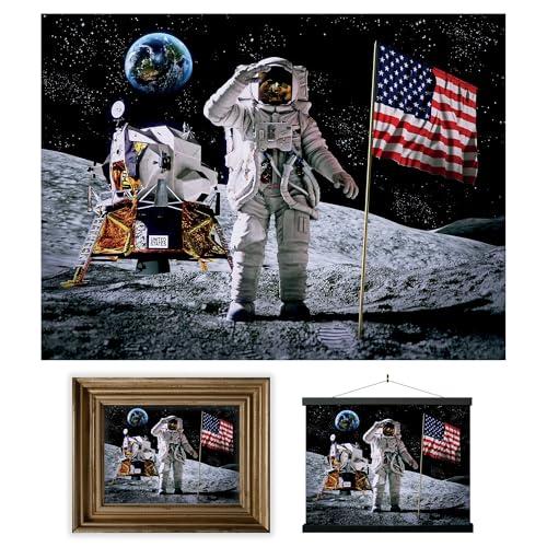 3D LiveLife Linsenförmige Wandkunst Drucke - Mondlandung von Deluxebase. Ungerahmtes 3D Weltall Poster. Perfekter Wandfüller. Original kunstwerk lizenziert von bekannt künstler, David Penfound 3D LiveLife Linsenförmige Wandkunst Drucke - Mondlandung von Deluxebase. Ungerahmtes 3D Weltall Poster. Perfekter Wandfüller. Original kunstwerk lizenziert von bekannt künstler, David Penfound von 3D LiveLife