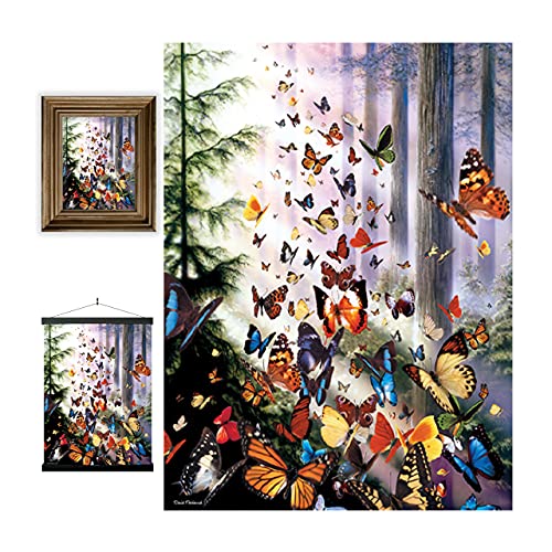 3D LiveLife Linsenförmige Wandkunst Drucke - Schmetterlingwald von Deluxebase. Ungerahmtes 3D Tierwelt Poster. Perfekter Wandfüller. Original kunstwerk lizenziert von bekannt künstler, David Penfound von 3D LiveLife