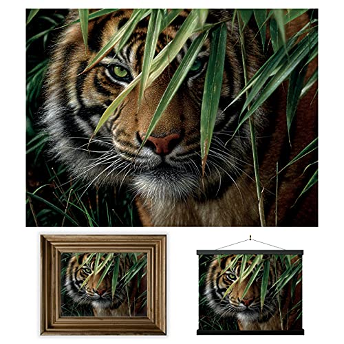 3D LiveLife Linsenförmige Wandkunst Drucke - Smaragdgrüner Wald von Deluxebase. Ungerahmtes 3D Tiger Poster. Perfekter Wandfüller. Original kunstwerk lizenziert von bekannt künstler, Collin Bogle 3D LiveLife Linsenförmige Wandkunst Drucke - Smaragdgrüner Wald von Deluxebase. Ungerahmtes 3D Tiger Poster. Perfekter Wandfüller. Original kunstwerk lizenziert von bekannt künstler, Collin Bogle von 3D LiveLife