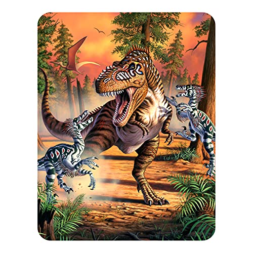 3D LiveLife Magnet - Dinosaurier Kampf von Deluxebase. Linsenförmige 3D Dinosaurier Kühlschrankmagnet. Dekoration für Kinder und Erwachsene mit Kunstwerk lizenziert von bekannt Künstler, Jerry LoFaro von 3D LiveLife