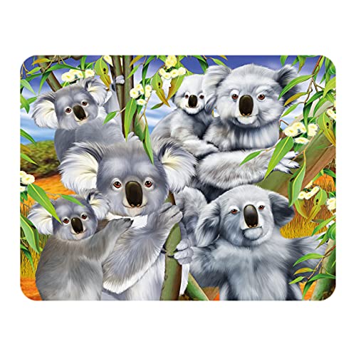 3D LiveLife Magnet - Koala Kuscheln von Deluxebase. Linsenförmige 3D Koala Kühlschrankmagnet. Dekoration für Kinder und Erwachsene mit Kunstwerk lizenziert von bekannt Künstler, Michael Searle von 3D LiveLife