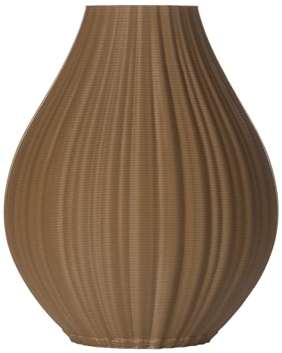 3D Vase Blumenvase/Dekovase Selina 10 cm für Schnitt-/ Trockenblumen | nachhaltig | wasserdicht (Braun) von 3D Vase