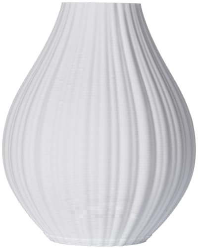 3D Vase Blumenvase/Dekovase Selina 10 cm für Schnitt-/ Trockenblumen | nachhaltig | wasserdicht (Weiß) von 3D Vase