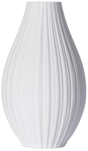 3D Vase Blumenvase/Dekovase Sofia 15 cm für Schnitt-/ Trockenblumen | nachhaltig | wasserdicht (Weiß) von 3D Vase