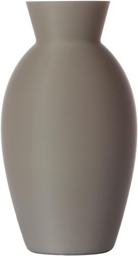 3D Vase Blumenvase Dekovase Abbie 23cm für Schnitt-/ Trockenblumen | nachhaltig | Pampasgras (Hellgrau) von 3D Vase