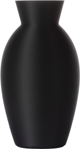 3D Vase Blumenvase Dekovase Abbie 23cm für Schnitt-/ Trockenblumen | nachhaltig | Pampasgras (Schwarz) von 3D Vase