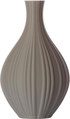 3D Vase Blumenvase Dekovase Alva S 16cm für Schnitt-/ Trockenblumen | nachhaltig | Pampasgras (Hellgrau) von 3D Vase