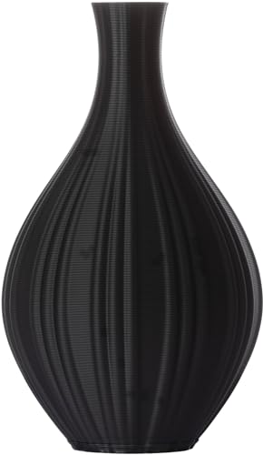 3D Vase Blumenvase Dekovase Alva S 16cm für Schnitt-/ Trockenblumen | nachhaltig | Pampasgras (Schwarz) von 3D Vase