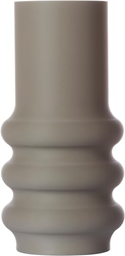 3D Vase Blumenvase Dekovase Anike 25cm für Schnitt-/ Trockenblumen | nachhaltig | Pampasgras (Hellgrau) von 3D Vase