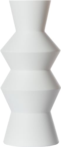 3D Vase Dekovase Asta 30cm Bodenvase Deko Vase Pampasgras Trockenblumen (Weiß) von 3D Vase