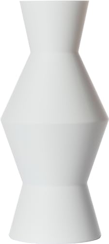 3D Vase Dekovase Auri 30cm Bodenvase Deko Vase Pampasgras Trockenblumen (Weiß) von 3D Vase